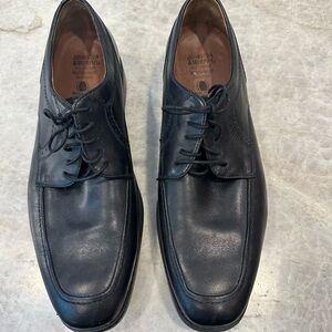 Johnston and Murphy black lace up dress shoes mens 11.5